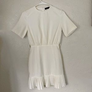 pleated white dress (PLT)